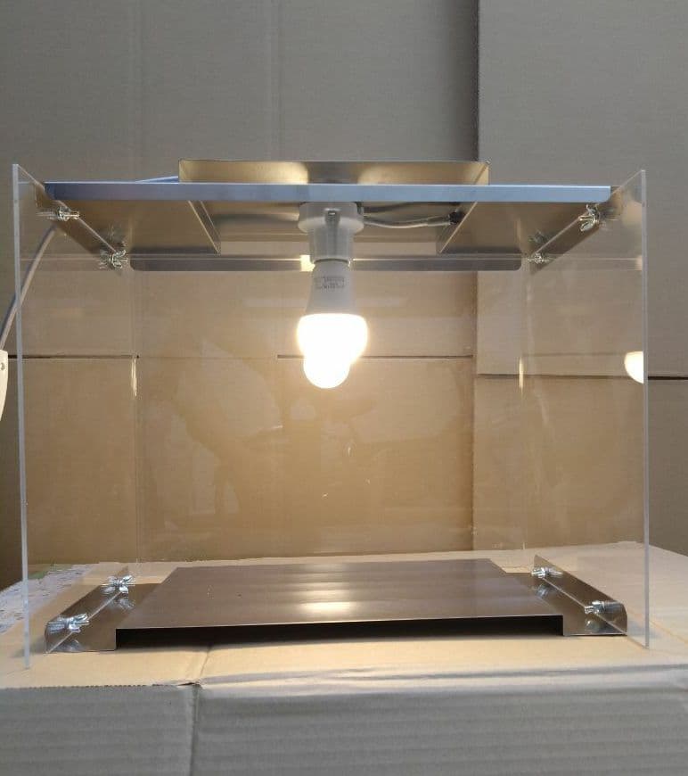 ランプ付き アクリル製 食品ホットショーケース 焼鳥 ホットドック 学園文化祭り