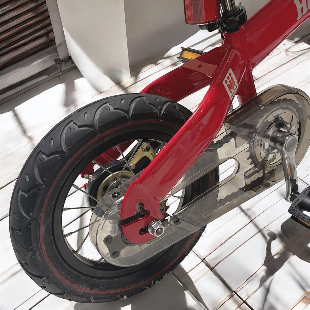 良品✨へんしんバイク 12インチ 自転車 キックバイク 赤