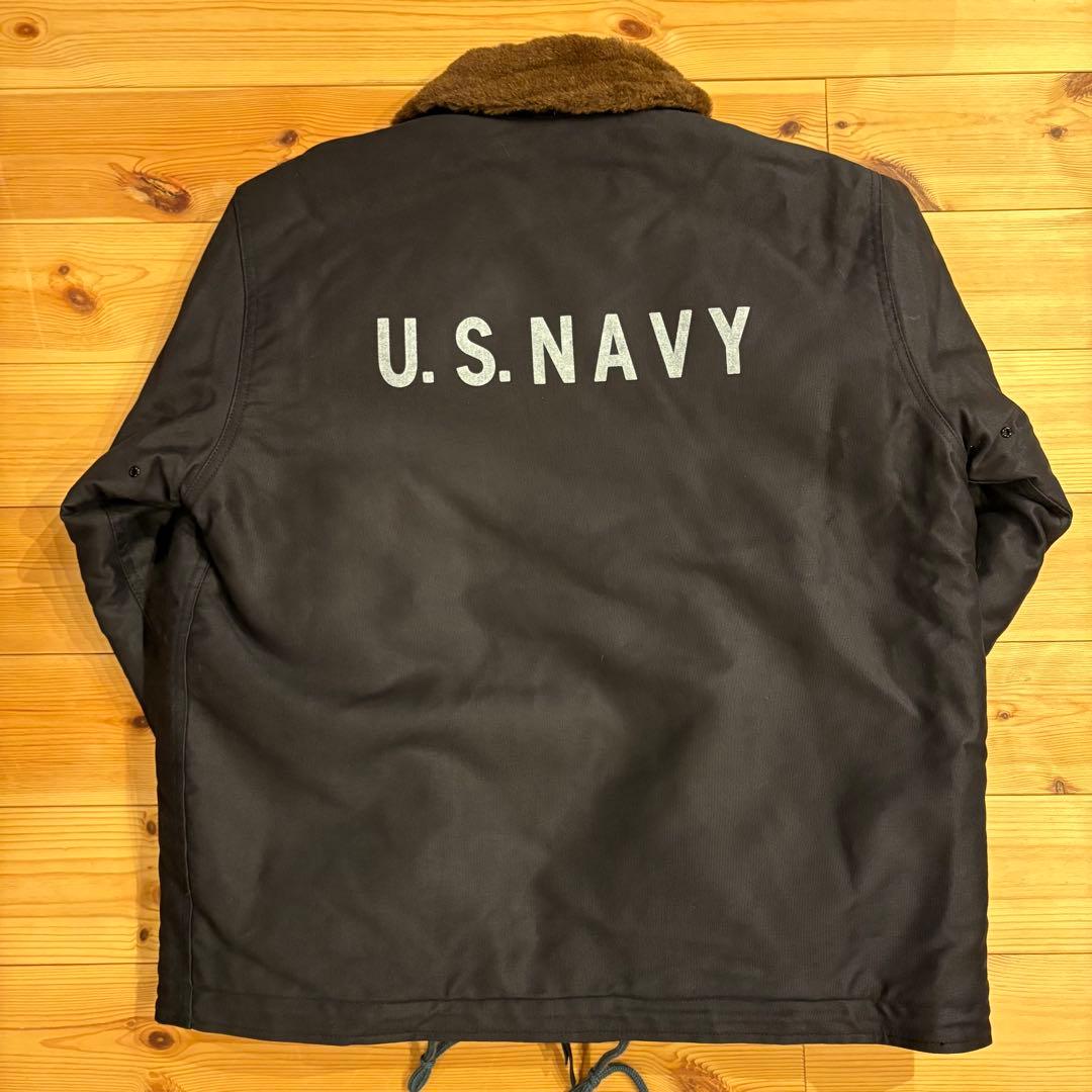 【即完】WAIPER ワイパー N-1 デッキジャケット ネイビー アルパカ