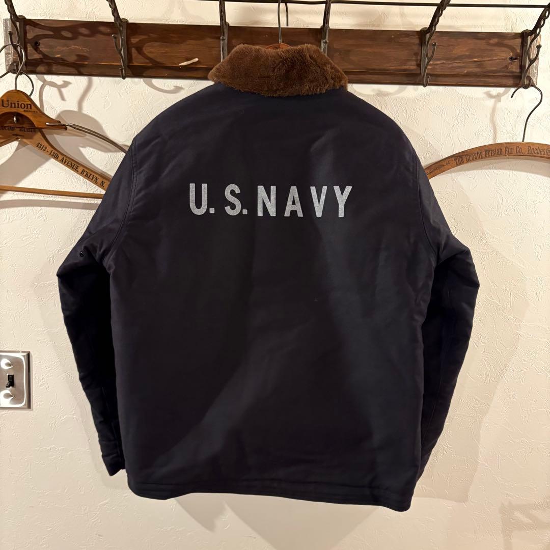 【即完】WAIPER ワイパー N-1 デッキジャケット ネイビー アルパカ