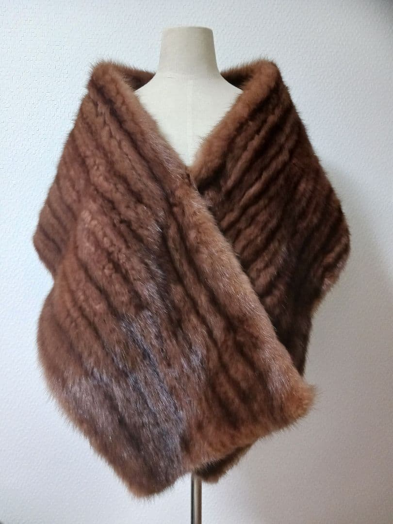 新品　大判　ロシアンセーブル　ショール