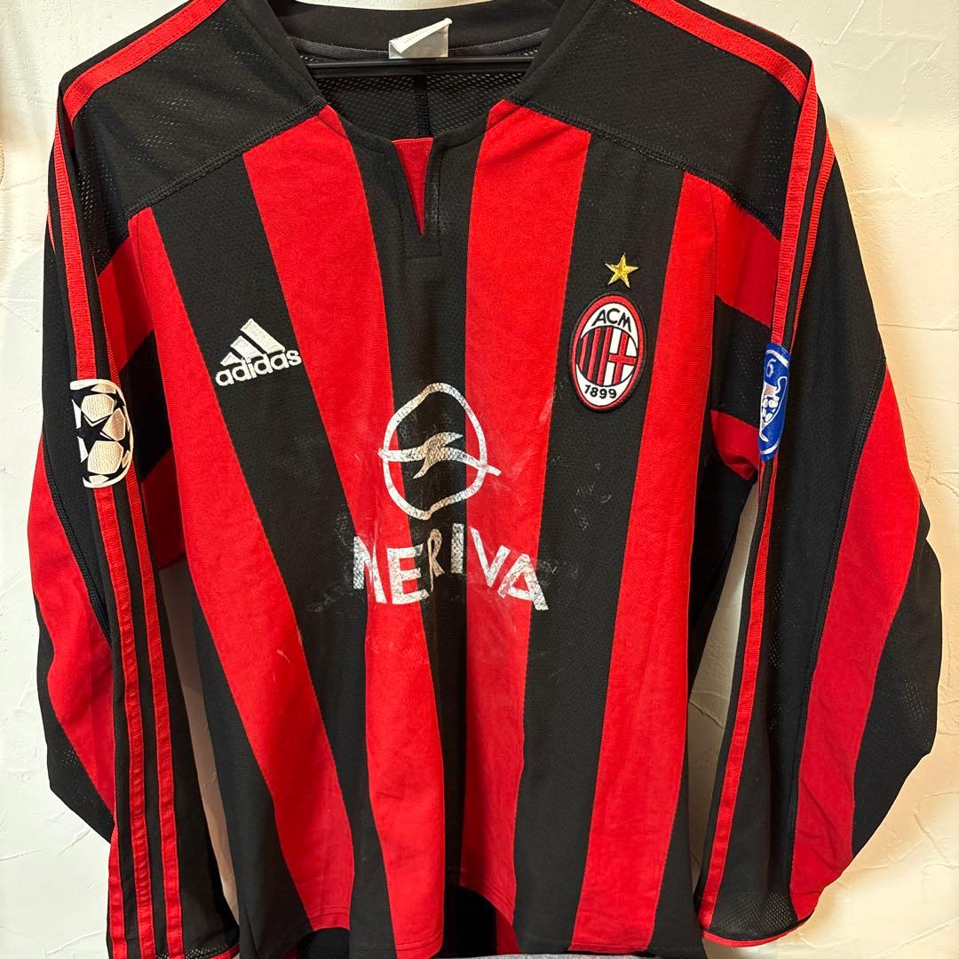 ACミラン　ユニフォーム　長袖　ゲームシャツ　サッカーシャツ