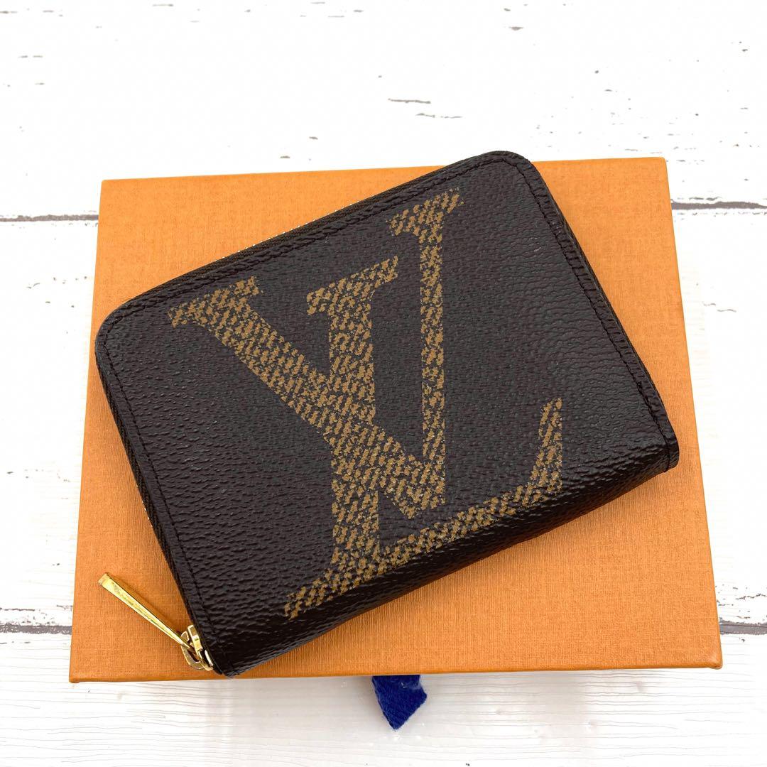 【極美品・IC】ルイヴィトン ジャイアント モノグラム ジッピー パース