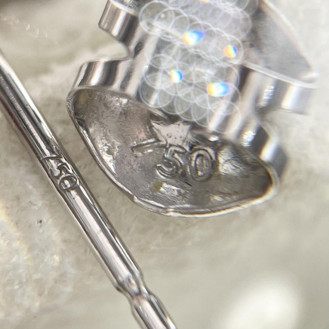 TASAKI 現行 アコヤ真珠 約7.5mm-7.5mm ピアス K18