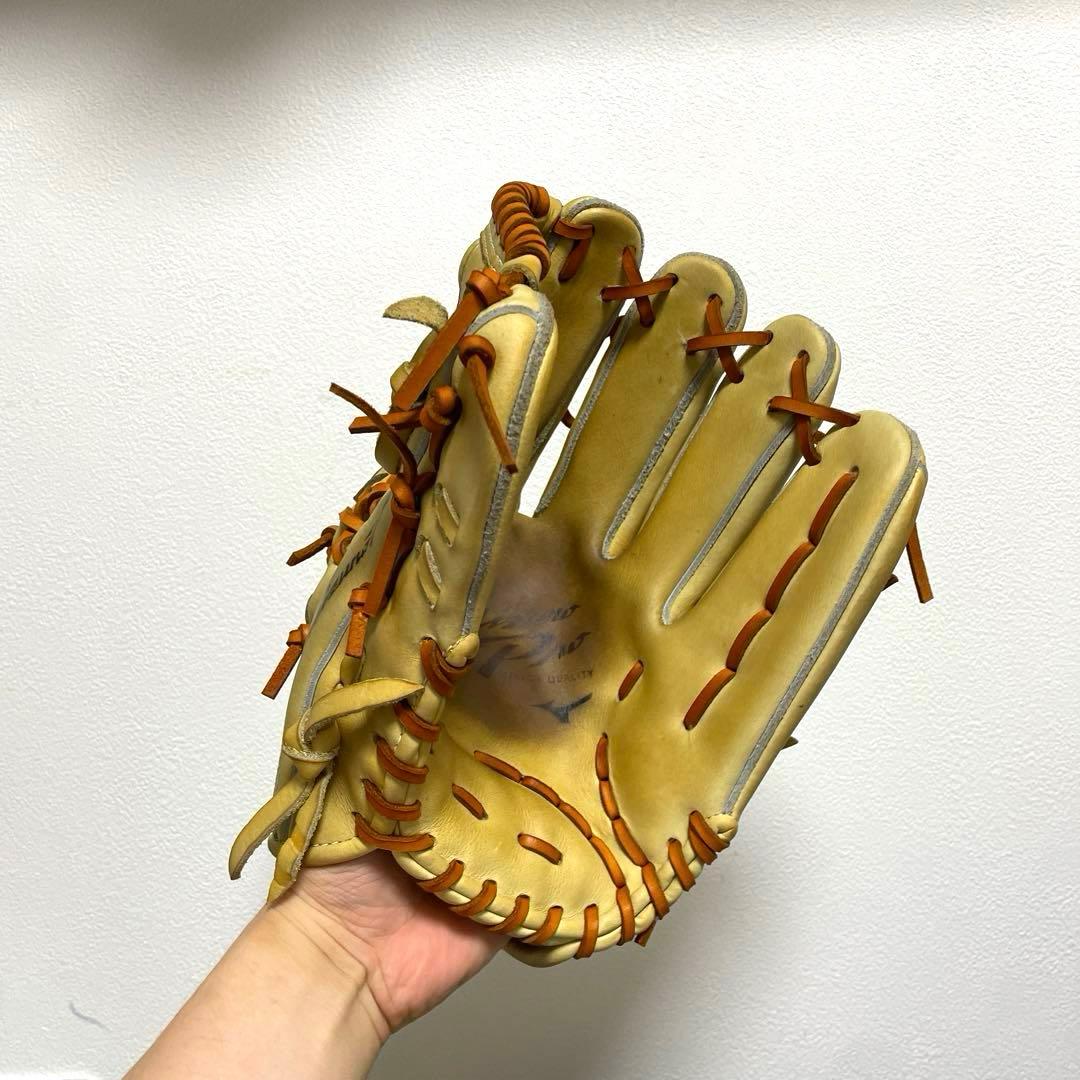 ミズノプロ 上林モデル 型抜群 即戦力 美品 軟式 外野手用グローブ