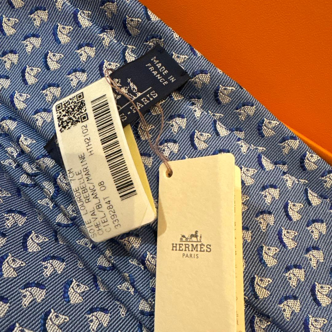 新品未使用　HERMES 馬柄 ネクタイ