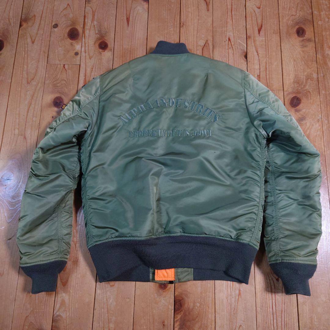 アルファインダストリーズ　MA-1フライトジャケット ワッペンsize L