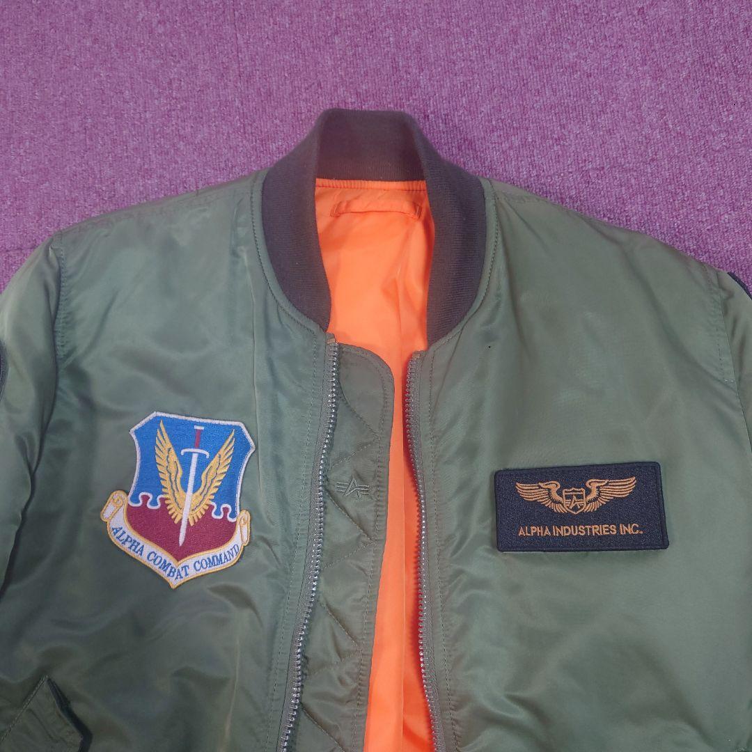 アルファインダストリーズ　MA-1フライトジャケット ワッペンsize L