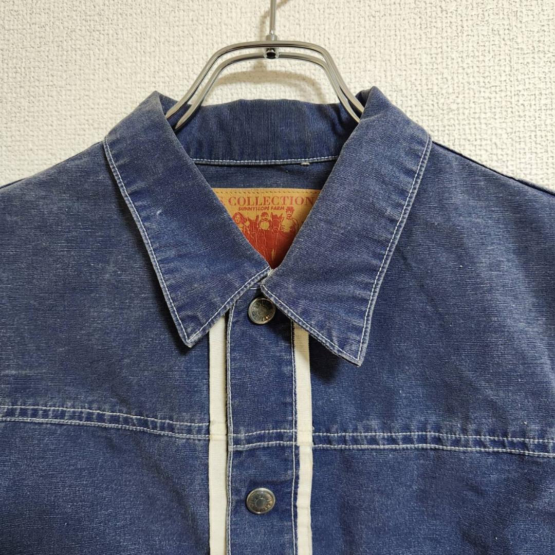 希少 ISSEY MIYAKE デニムジャケット M ブルー 綿 ヴィンテージ