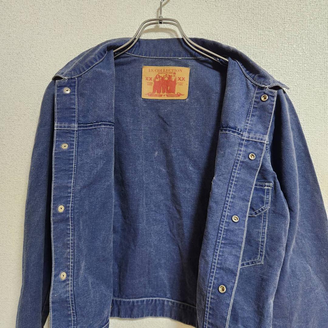 希少 ISSEY MIYAKE デニムジャケット M ブルー 綿 ヴィンテージ