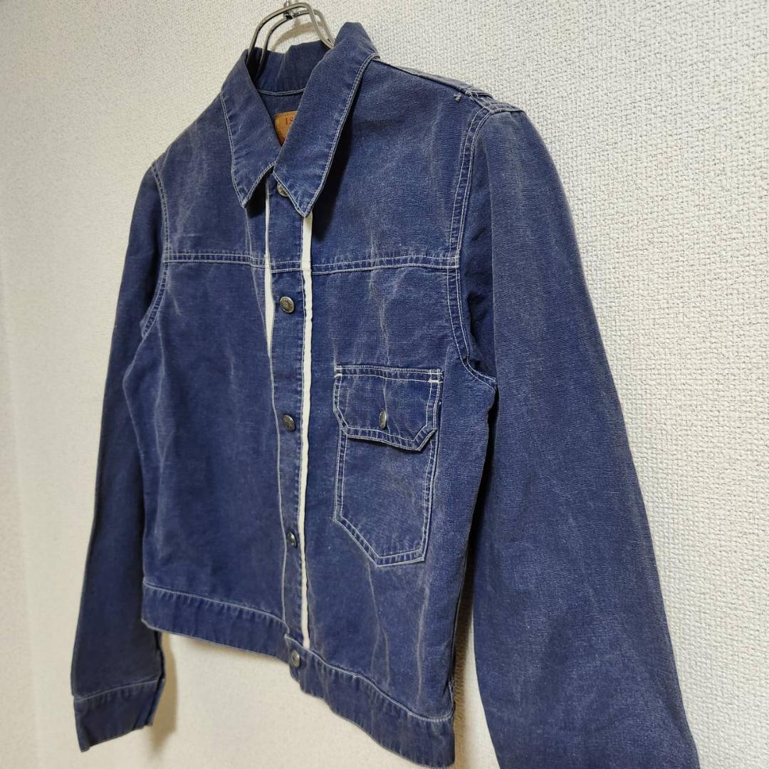 希少 ISSEY MIYAKE デニムジャケット M ブルー 綿 ヴィンテージ