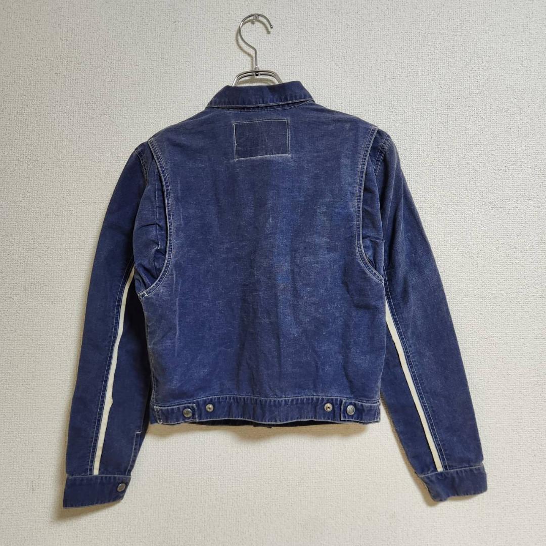 希少 ISSEY MIYAKE デニムジャケット M ブルー 綿 ヴィンテージ