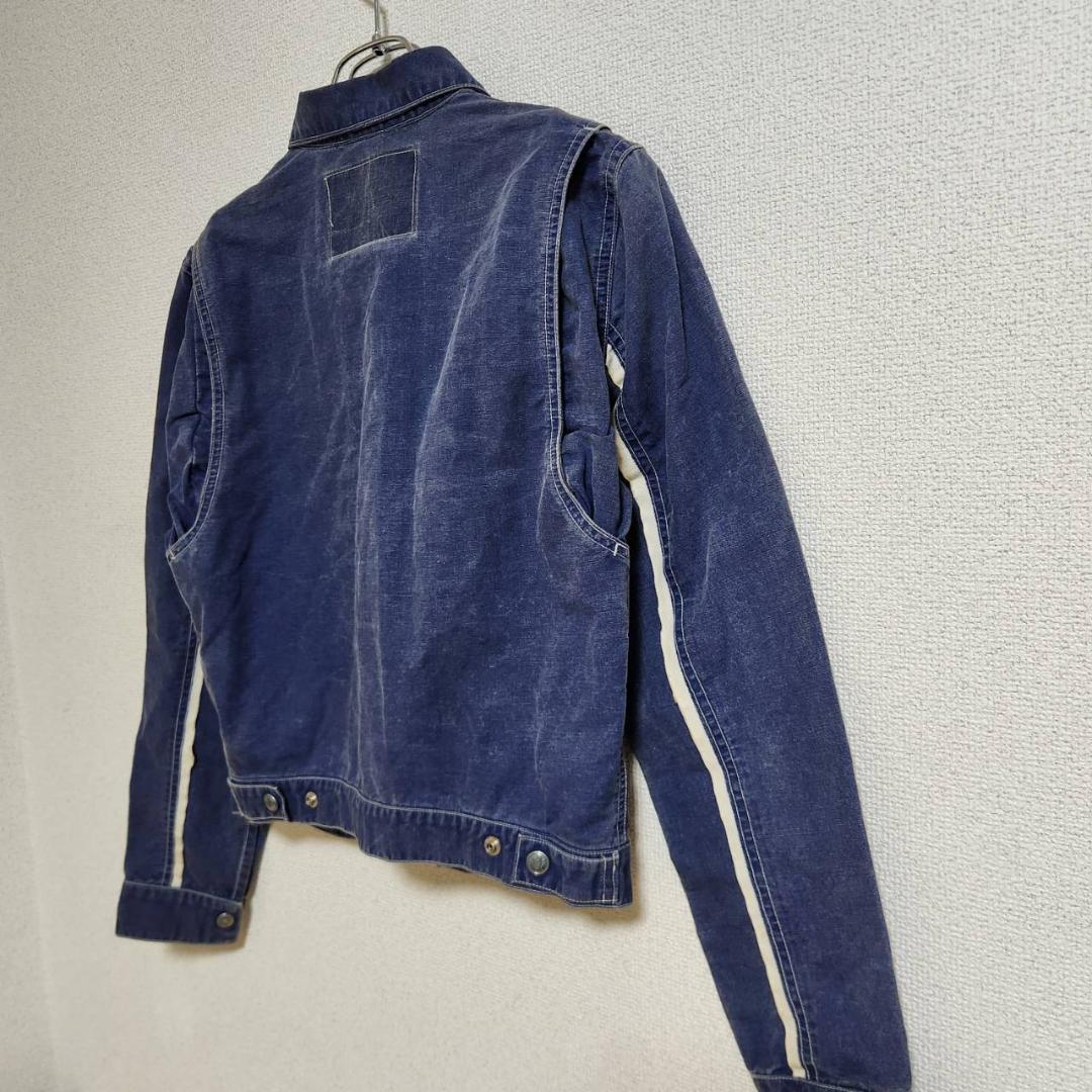 希少 ISSEY MIYAKE デニムジャケット M ブルー 綿 ヴィンテージ