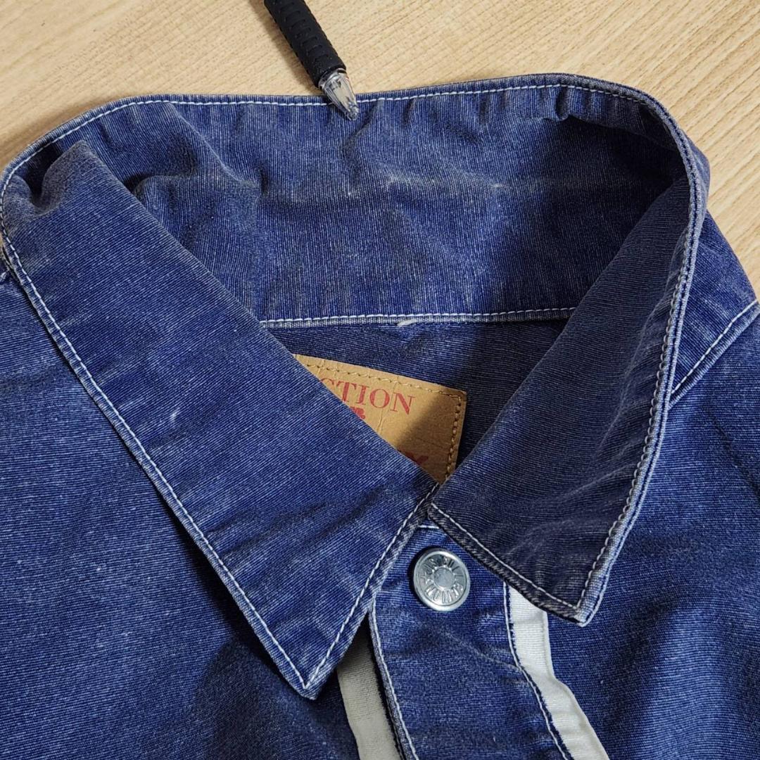 希少 ISSEY MIYAKE デニムジャケット M ブルー 綿 ヴィンテージ