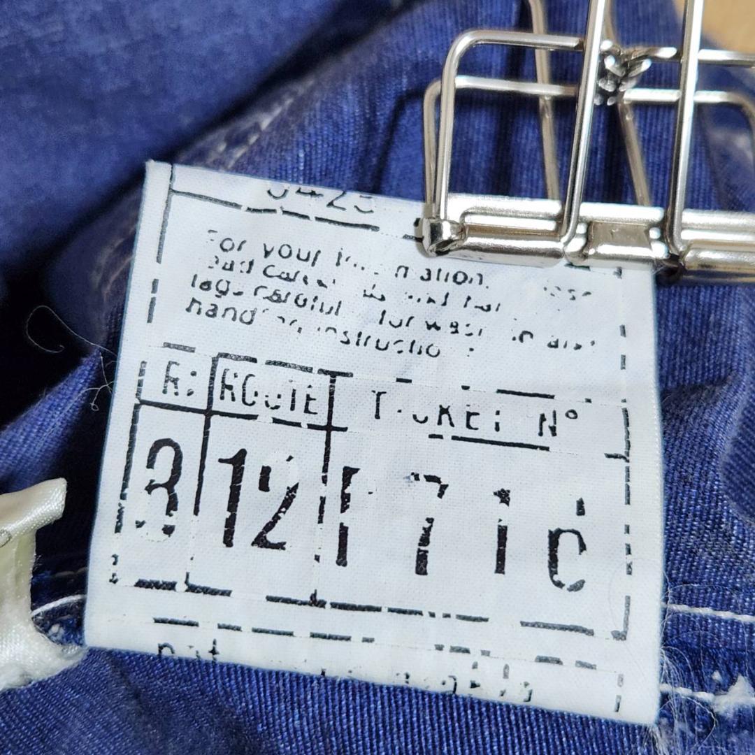 希少 ISSEY MIYAKE デニムジャケット M ブルー 綿 ヴィンテージ