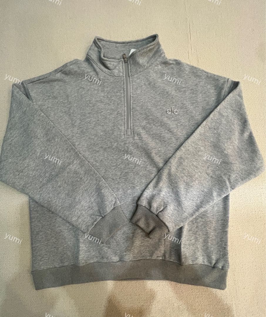 alo ブラックジップ トレーナー