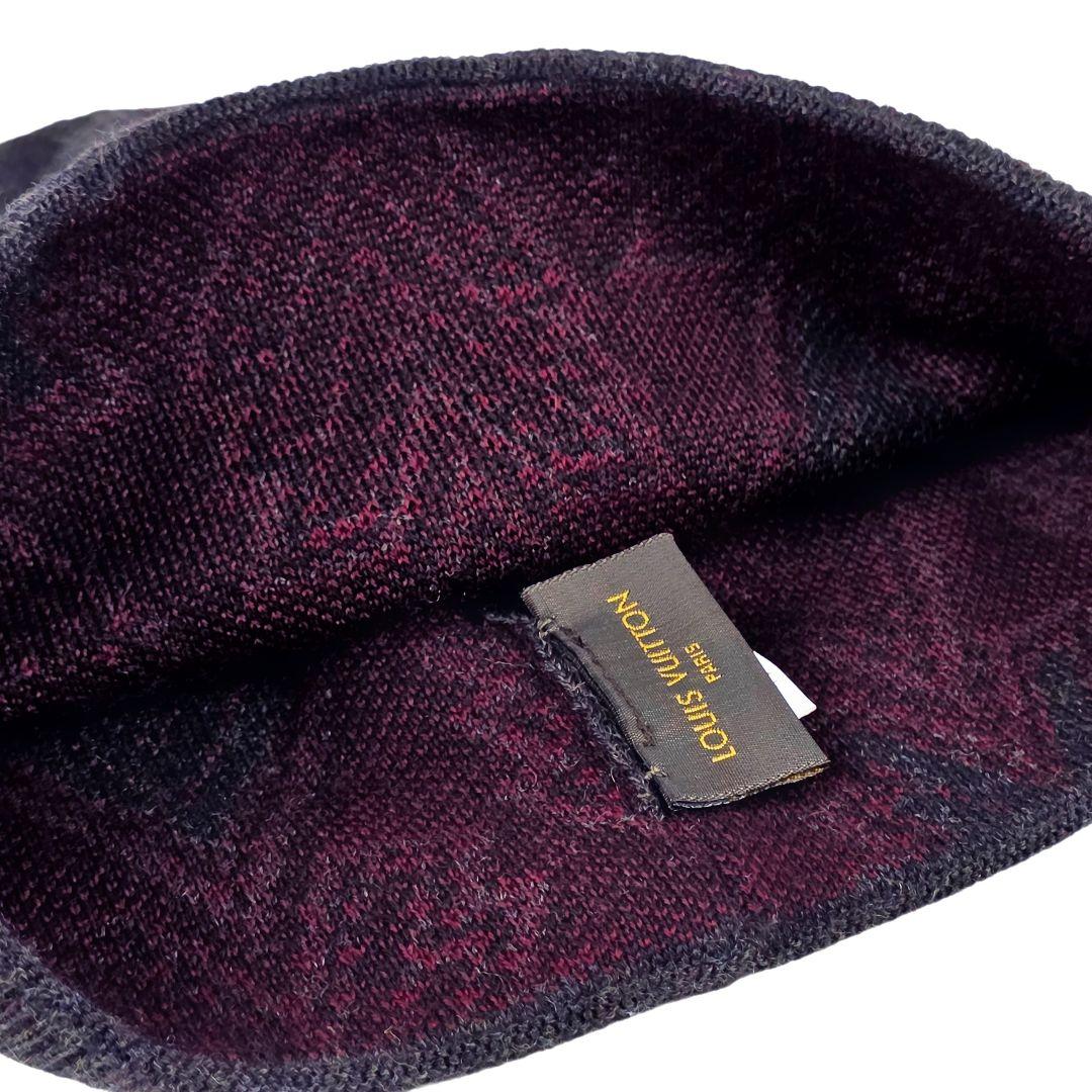 美品 ルイヴィトン トリプルV ビーニー ニット帽 ニットキャップ