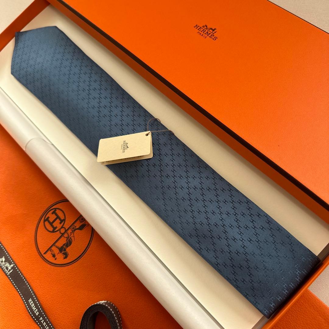 専用です。　エルメス ネクタイ H織りタイ 7 cm 《ニューH》 新品 未使用