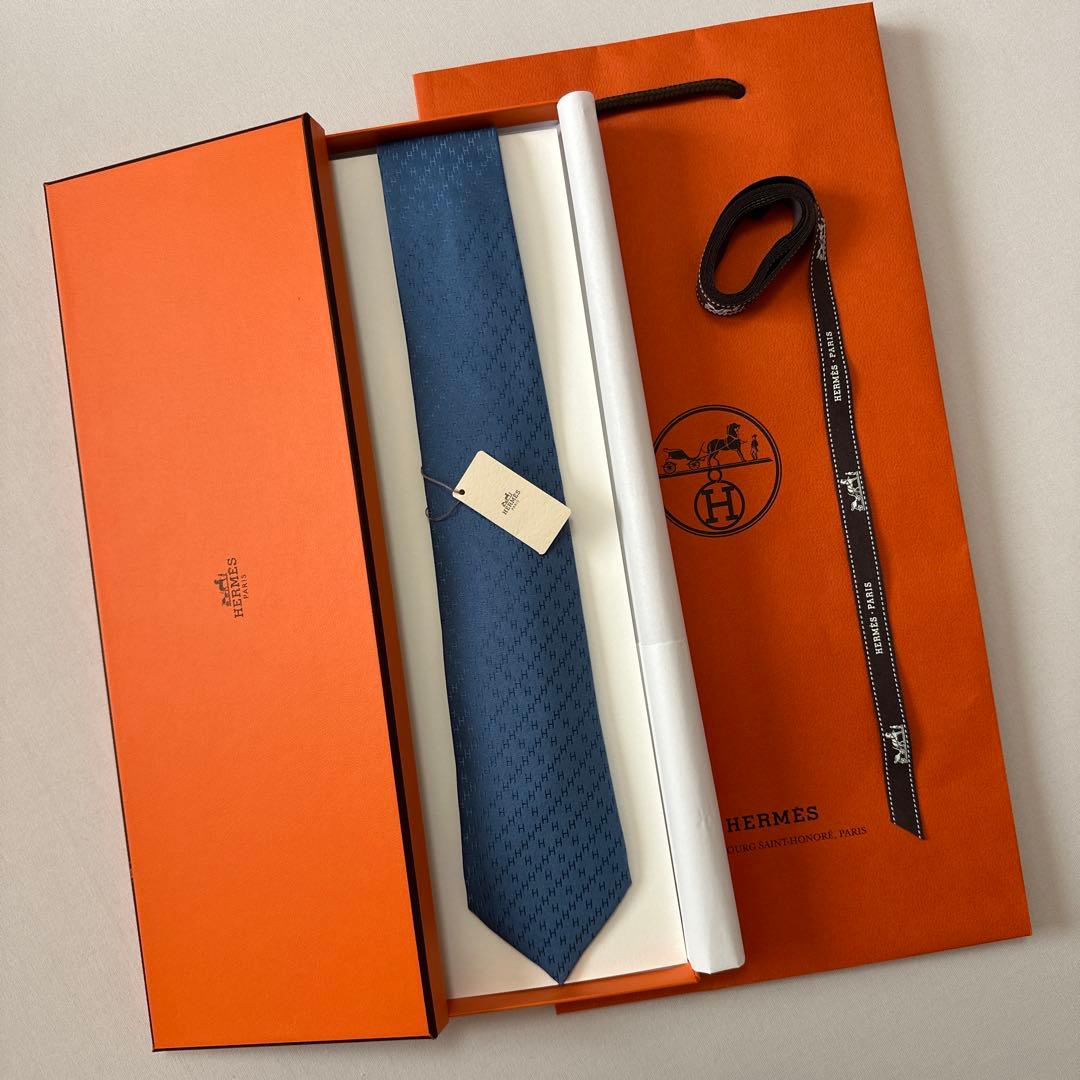 専用です。　エルメス ネクタイ H織りタイ 7 cm 《ニューH》 新品 未使用