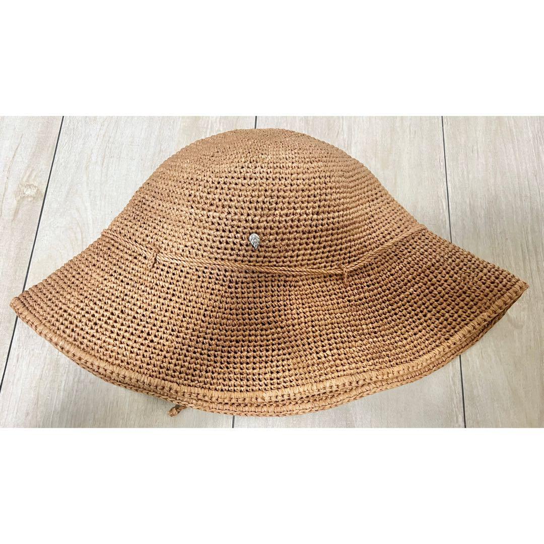 美品HELEN KAMISKI Provence 10ラフィアハット　ヌガー