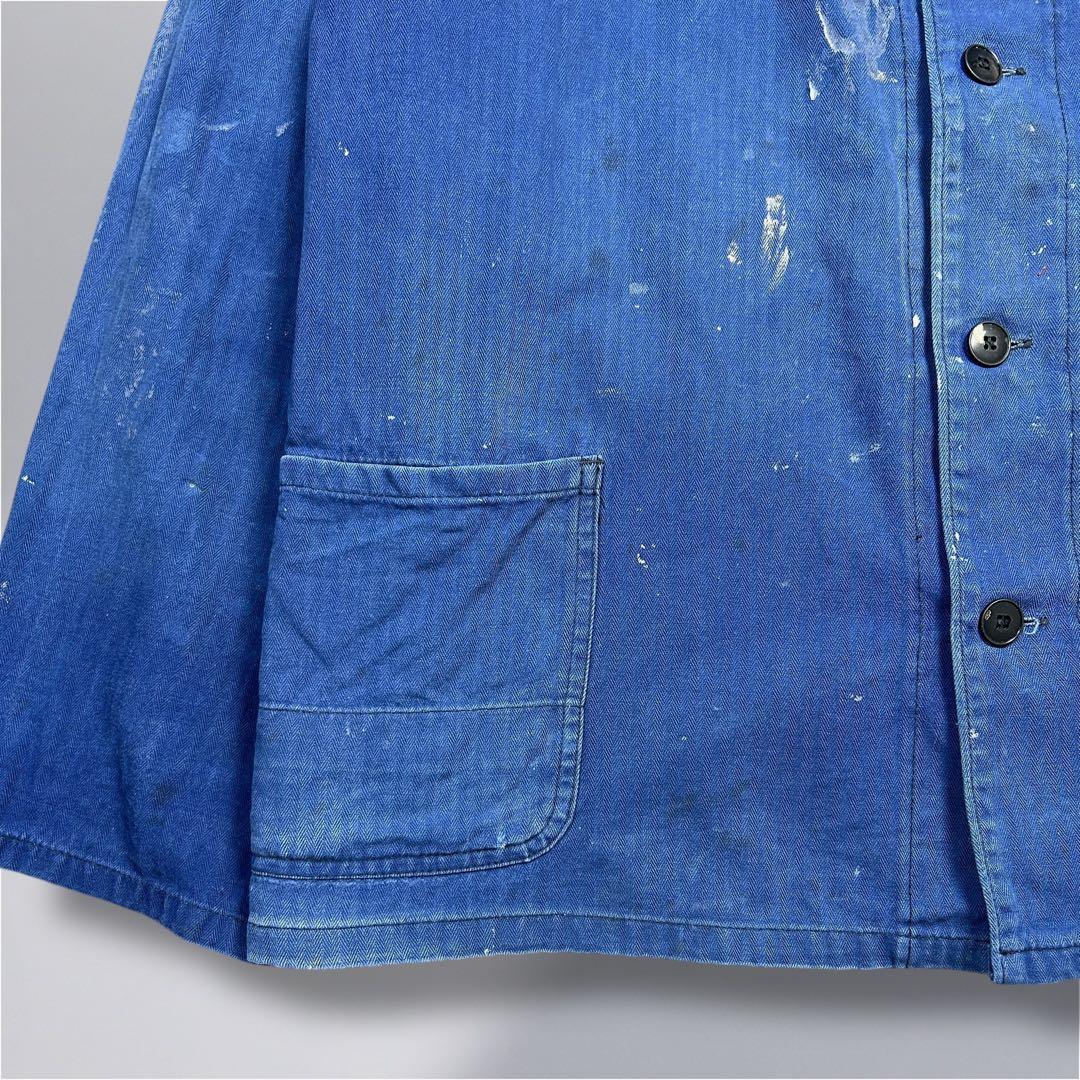 70~80's' alsecco ワークジャケット ペンキフェード ドイツ製