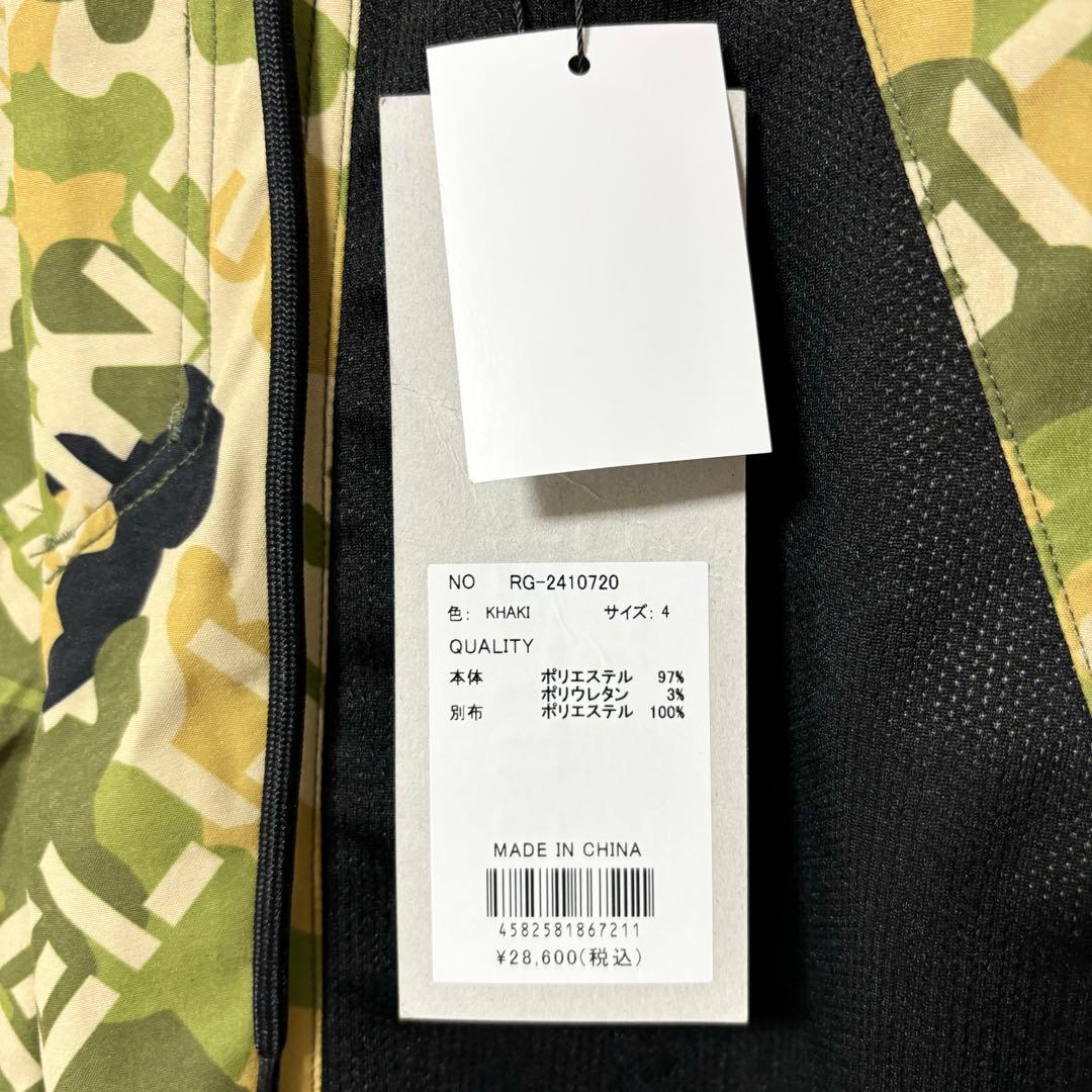 新品 ラッセルノ ゴルフ メッシュ ポケット ショーツ カーキ カモ M 4