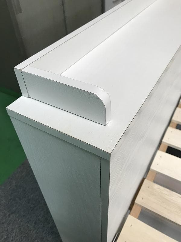 【新品】宮付き　引き出しのある木製セミダブルベッドＷＨ