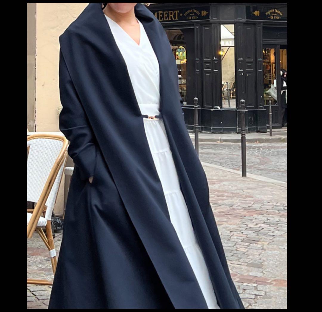 JENNEジェンヌ ショール風オードリーコート