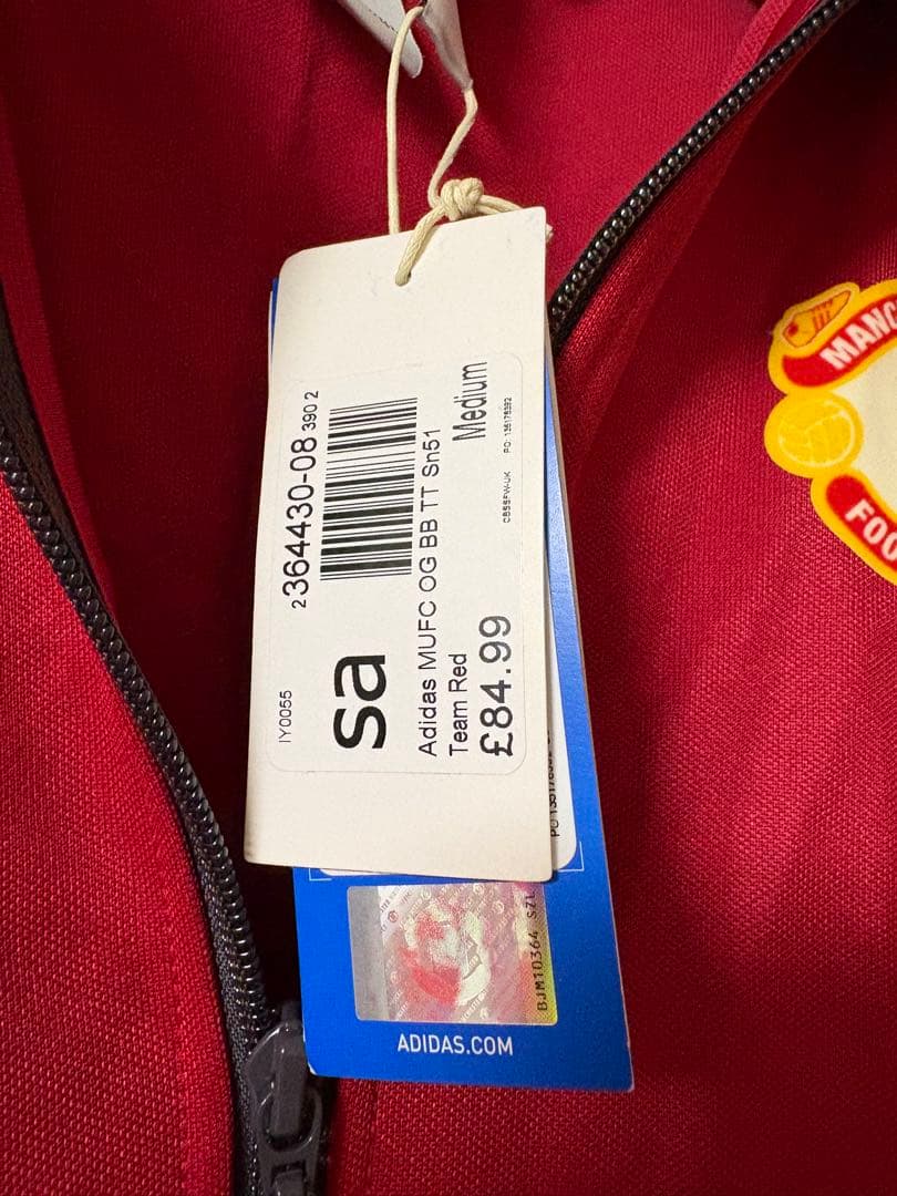 アディダス　マンチェスター・ユナイテッド ジャケット　Mサイズ