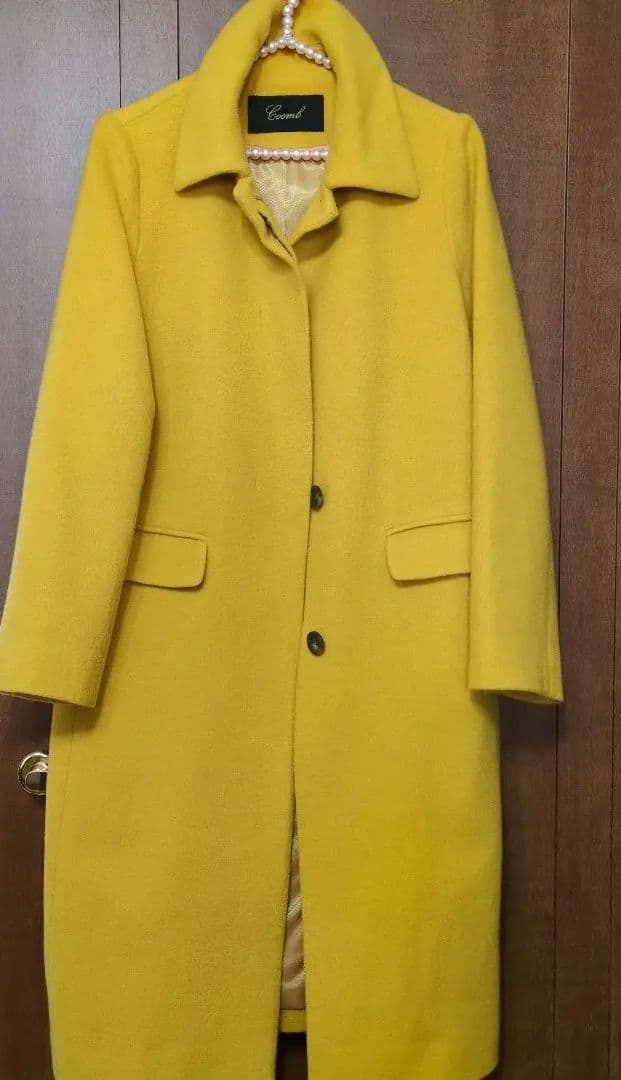 Coomi イエロー ロングコート