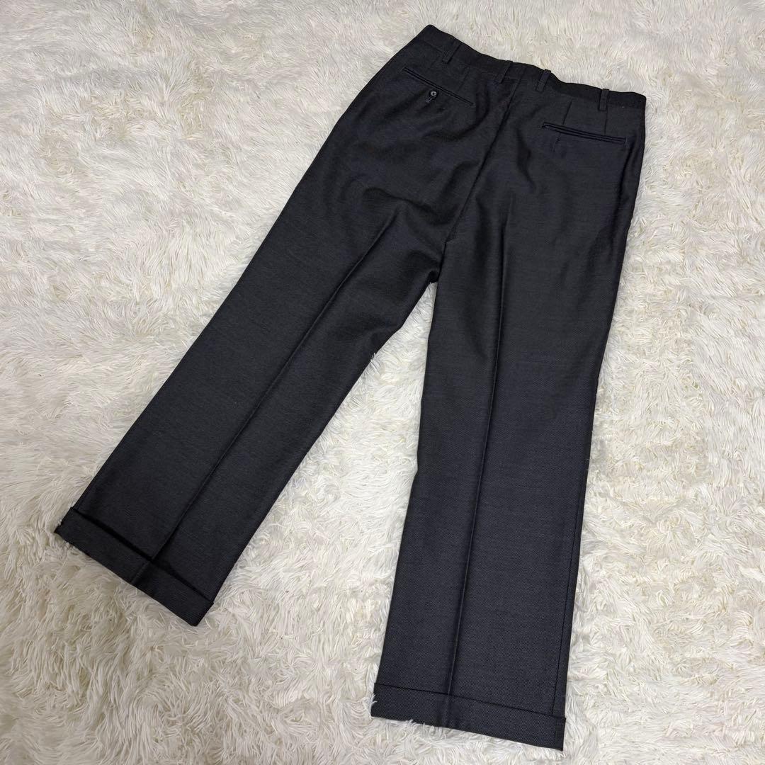 【モヘア】バーバリーズ スーツ セットアップ ダブル 2B グレー L