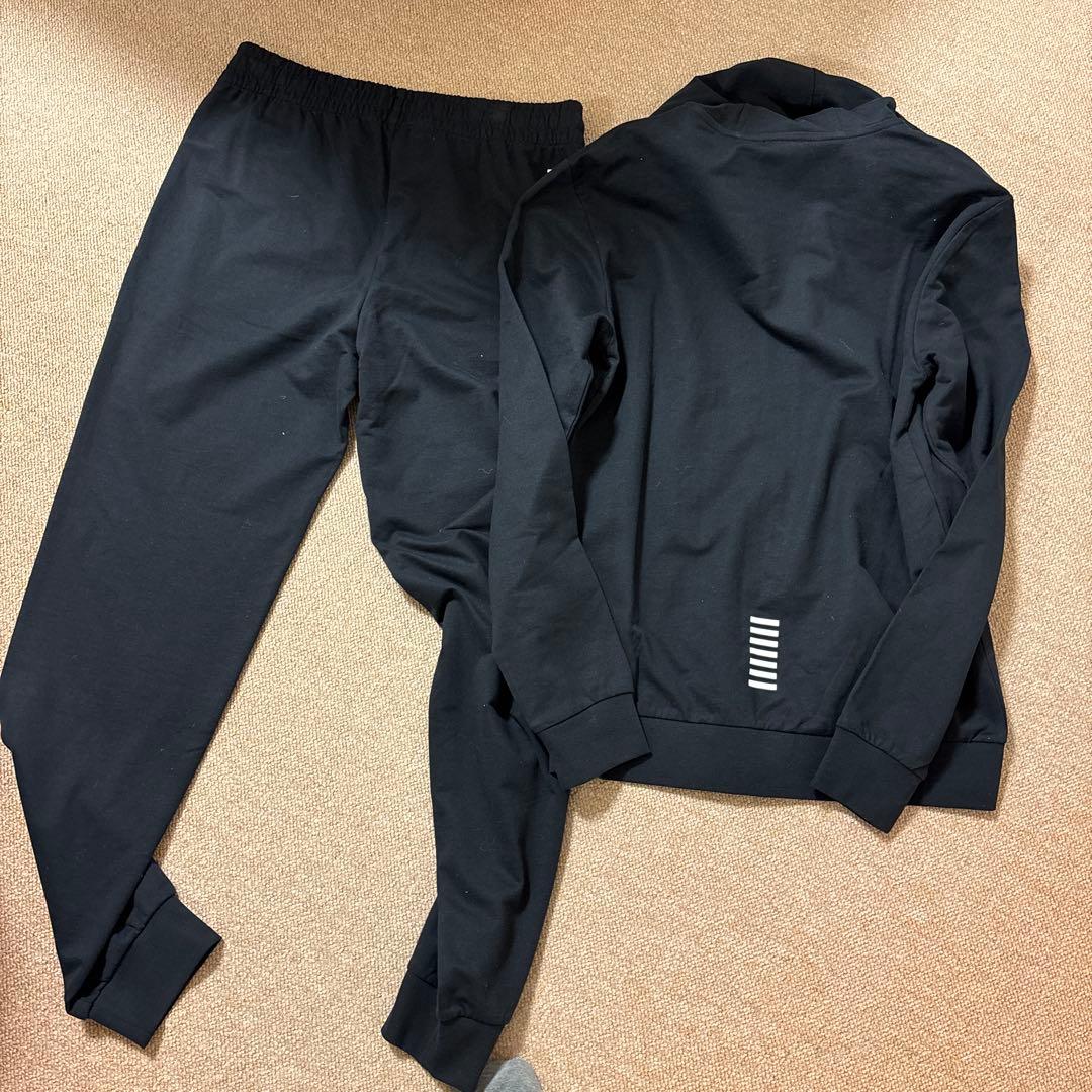 新品　EMPORIO ARMANI セットアップブラック8NPV80 PJ05Z