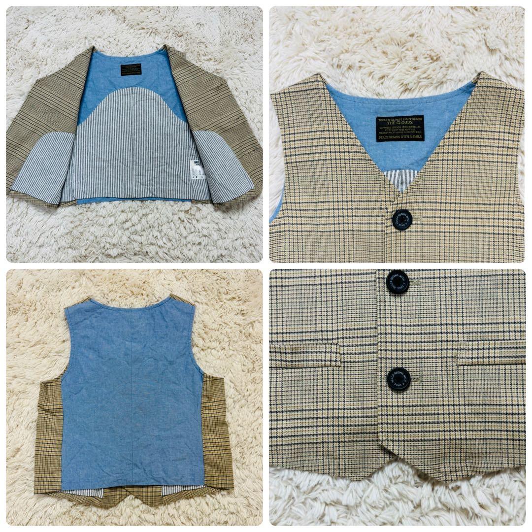 BREEZE 120 スーツ セットアップ 5点セット 七五三 結婚式 チェック