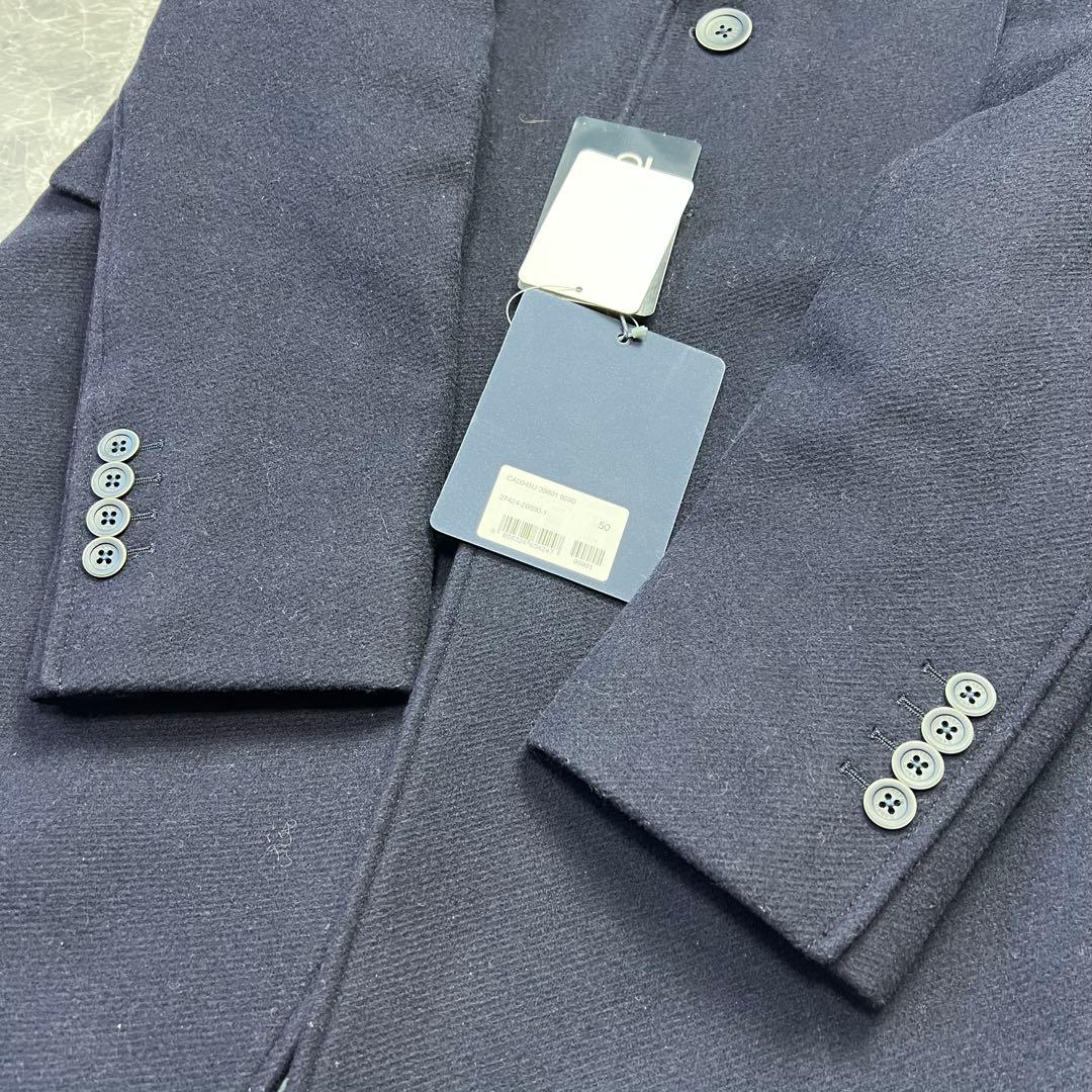 新品未使用　タグ付　ヘルノ　チェスターコート　ライナー　ネイビー　50 L