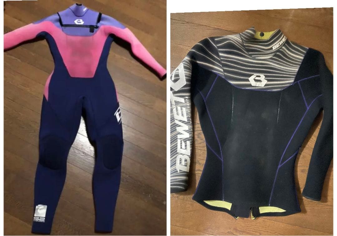セット　bewet フルスーツ　タッパー　レディース　ウェットスーツ