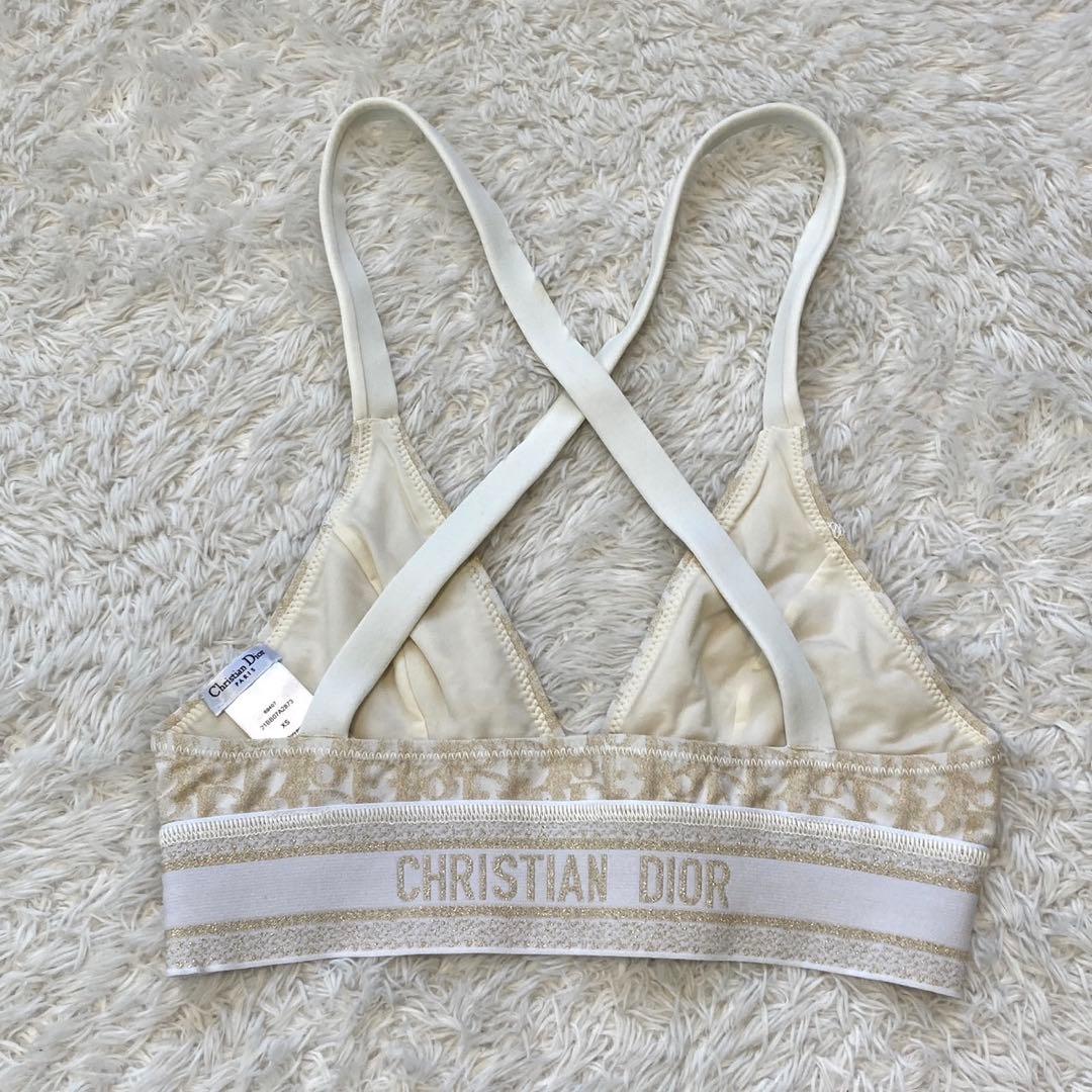 ［未使用に近い］DIOR オブリーク　ビキニトップ　水着　セパレート　XS
