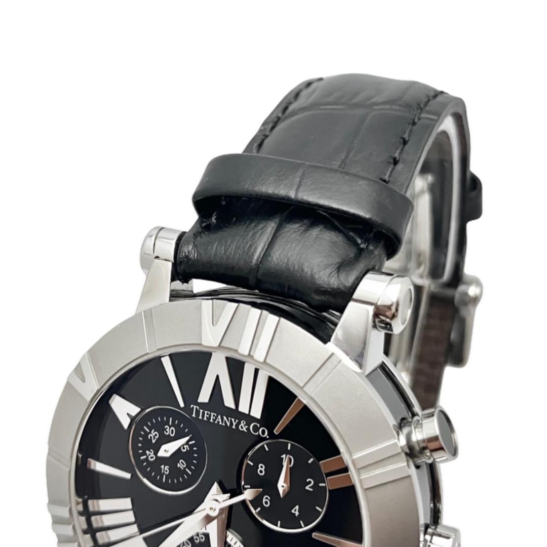 【内部点検済】ティファニー アトラス クロノグラフ クォーツ ユニセックス