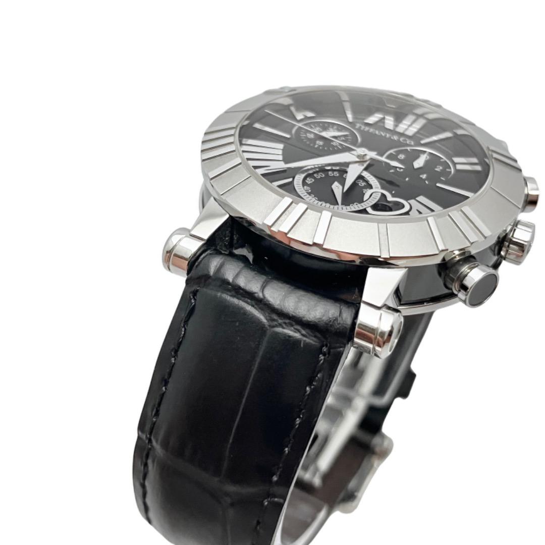 【内部点検済】ティファニー アトラス クロノグラフ クォーツ ユニセックス