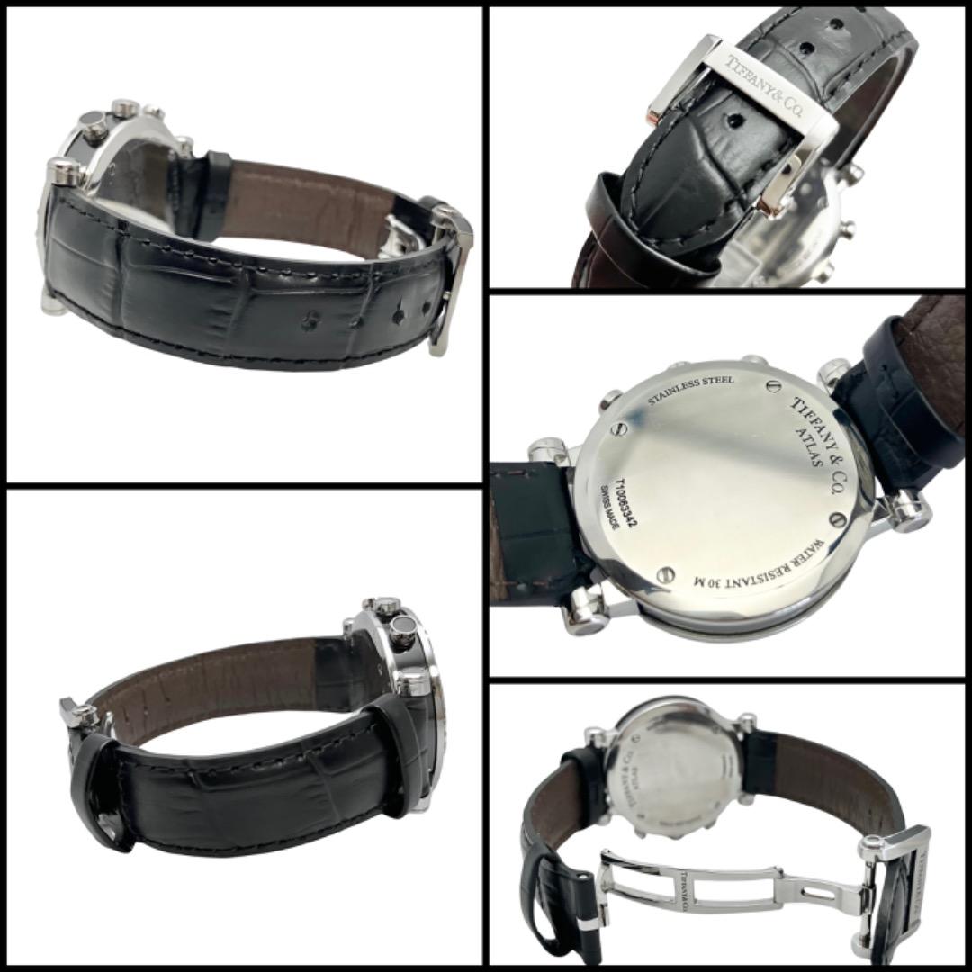 【内部点検済】ティファニー アトラス クロノグラフ クォーツ ユニセックス