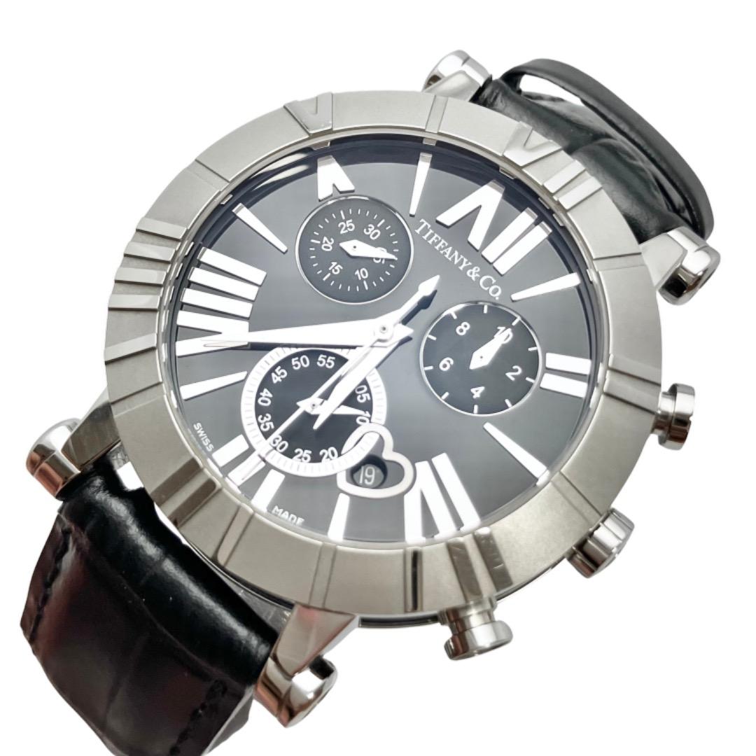 【内部点検済】ティファニー アトラス クロノグラフ クォーツ ユニセックス
