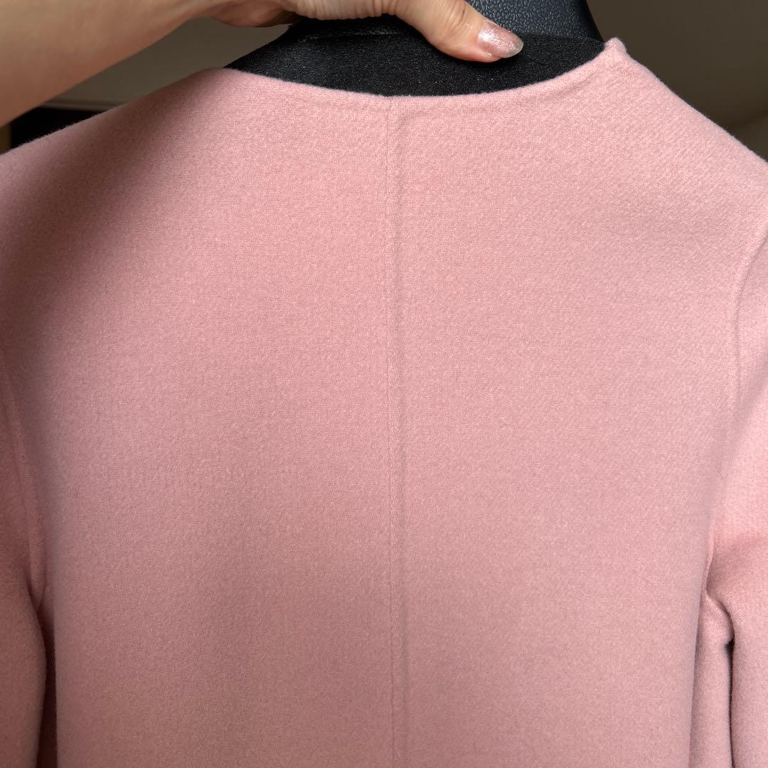 最終値下げエムプルミエ新品ノーカラーコート