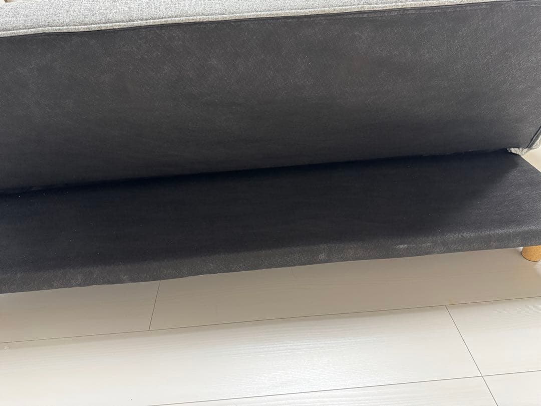 さくらさん専用 グレー 3人掛けソファベッド クッション2個付き LOWYA