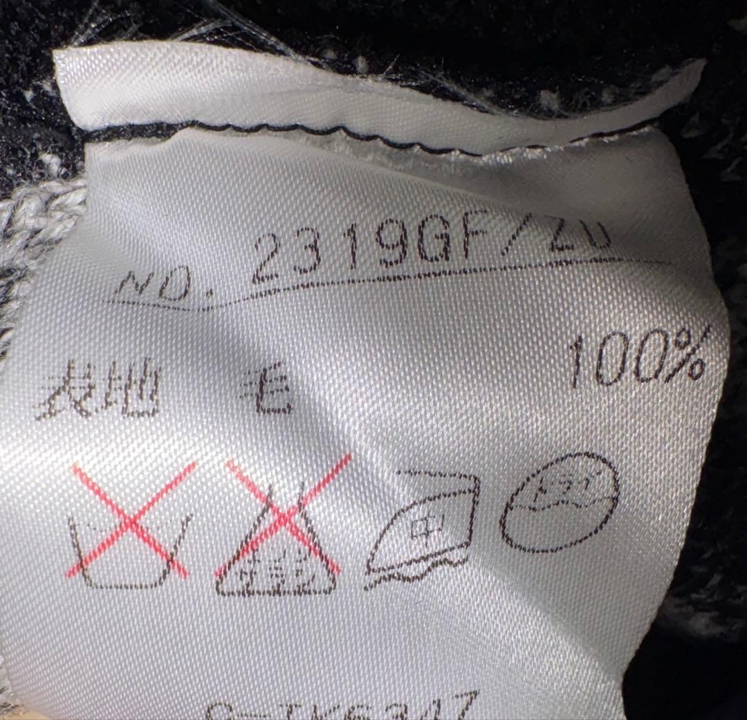 お洒落 日本製 ブラック＆ホワイト アーガイル柄ゴルフセーター