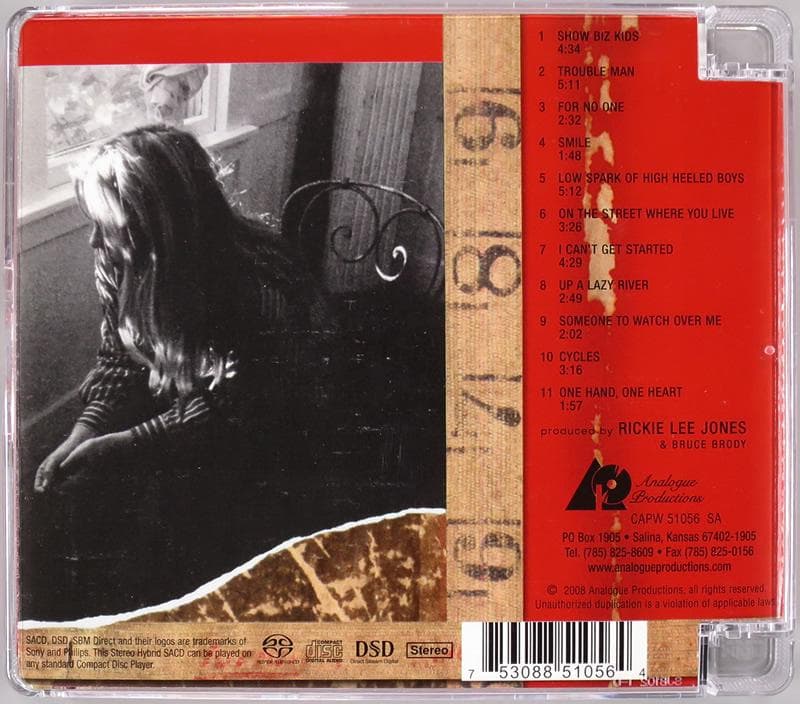 Hybrid SACD Rickie Lee Jones /It's Like～