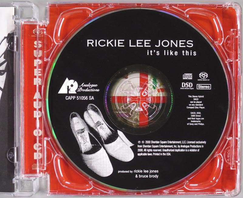 Hybrid SACD Rickie Lee Jones /It's Like～