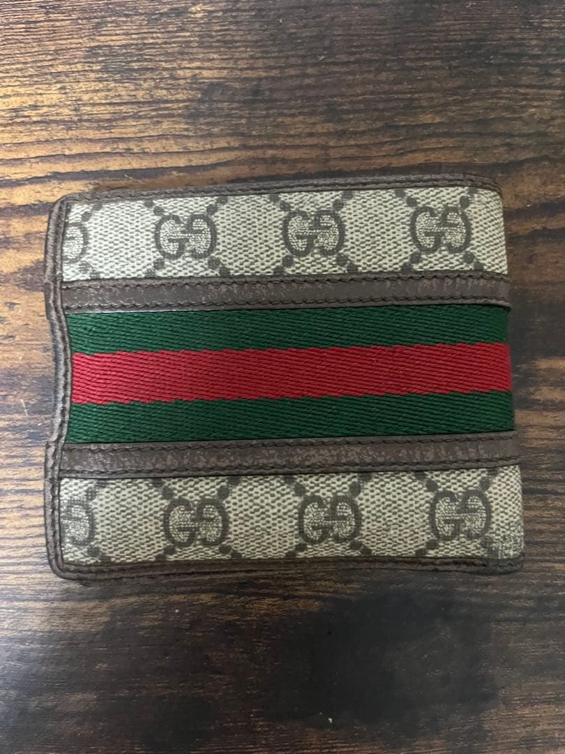 ミ*ミ様 GUCCI GGパターン 二つ折り財布 箱付き
