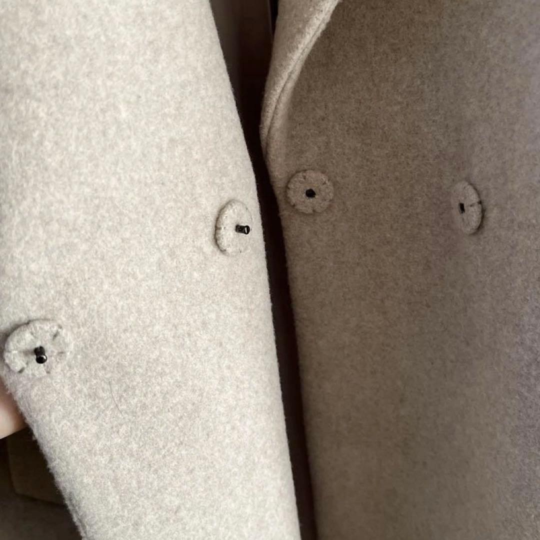 theory luxe ダブルブレスト チェスターコート