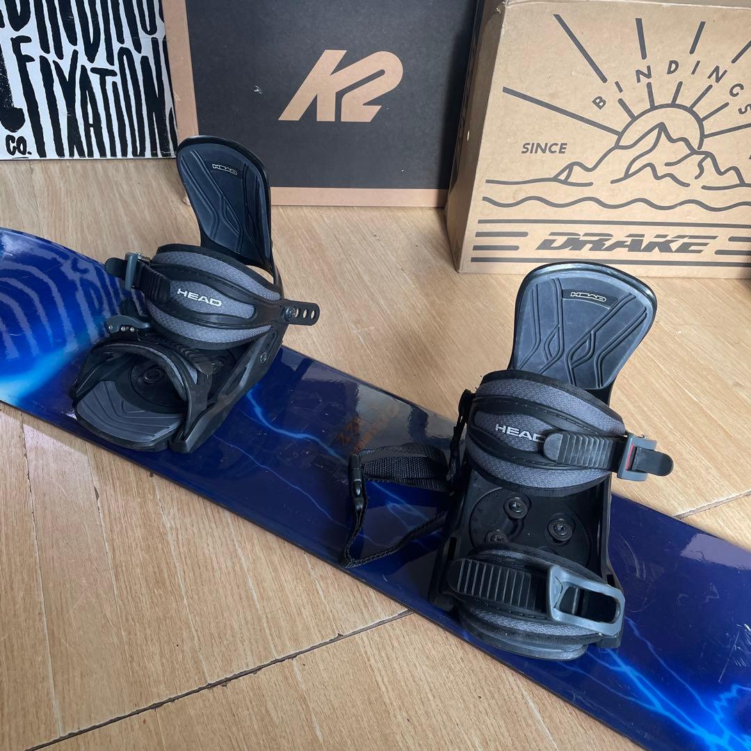 KISSMARK×HEAD　キッズスノーボードセット　バイン付3点セット