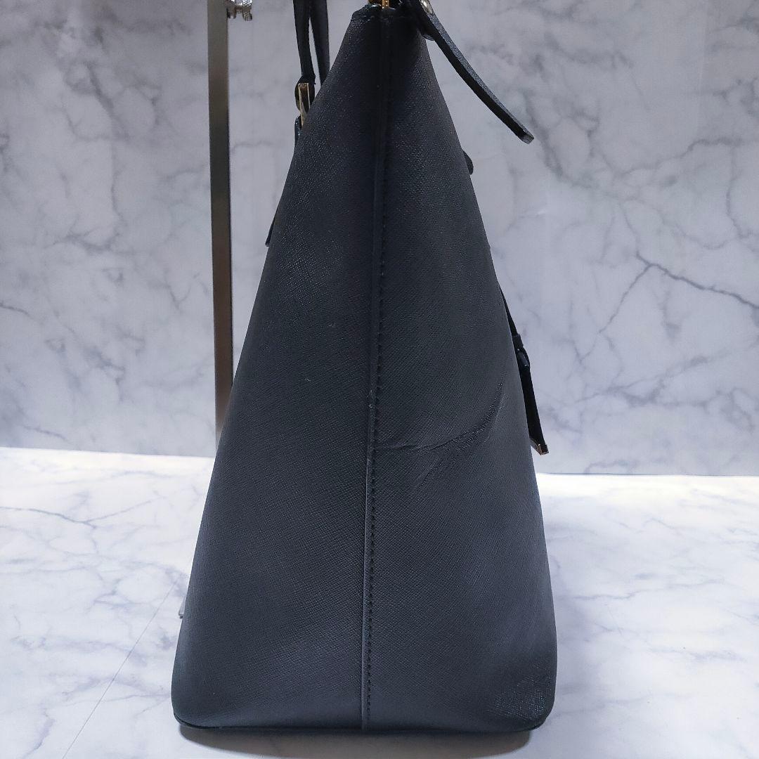 美品 KATE SPADE レザー トートバッグ ビジネス A4収納 ブラック