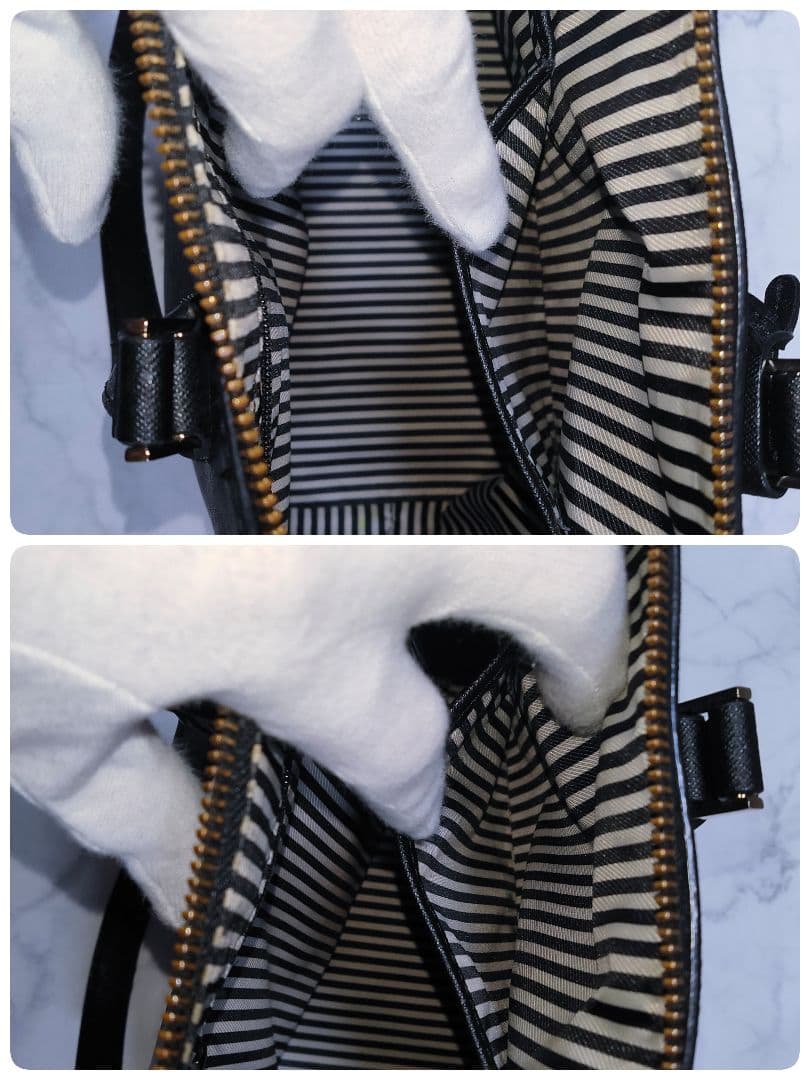 美品 KATE SPADE レザー トートバッグ ビジネス A4収納 ブラック